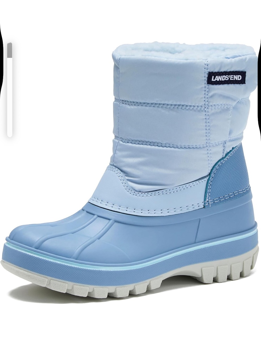 Lands' End Flurry Waterproof Fleece Winter Kids Snow Boots  Size 3. 2757-1